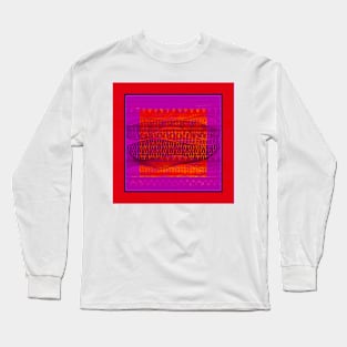 Pattern in Red and Purple Long Sleeve T-Shirt